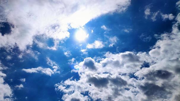 青空と雲 青空と雲の写真