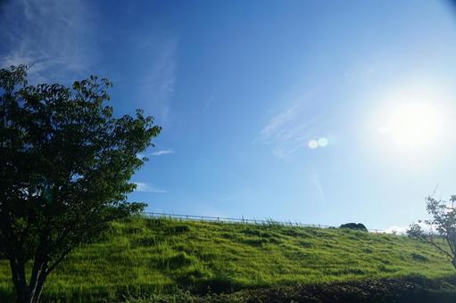 晴れた日の風景 晴れた日の風景の写真