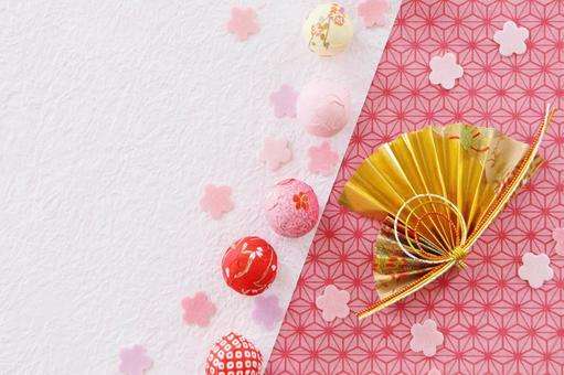 和風フレーム 年賀状,フレーム,正月飾りの写真素材