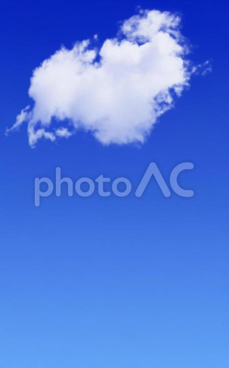 青空と雲 青空,雲,白い雲の写真素材