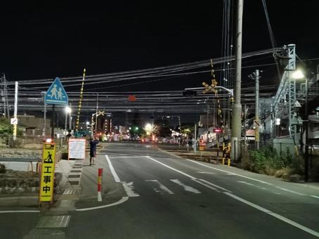 南部公園側から見る宮田前踏切 jr,jr貨物,jr東日本の写真素材