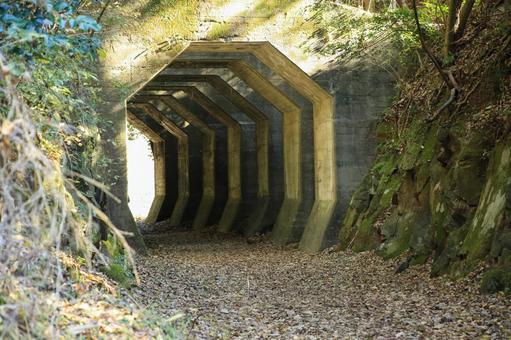 熊本県美里町 八角トンネル 熊本県美里町 八角トンネル 八角トンネル,トンネル,洞門の写真素材
