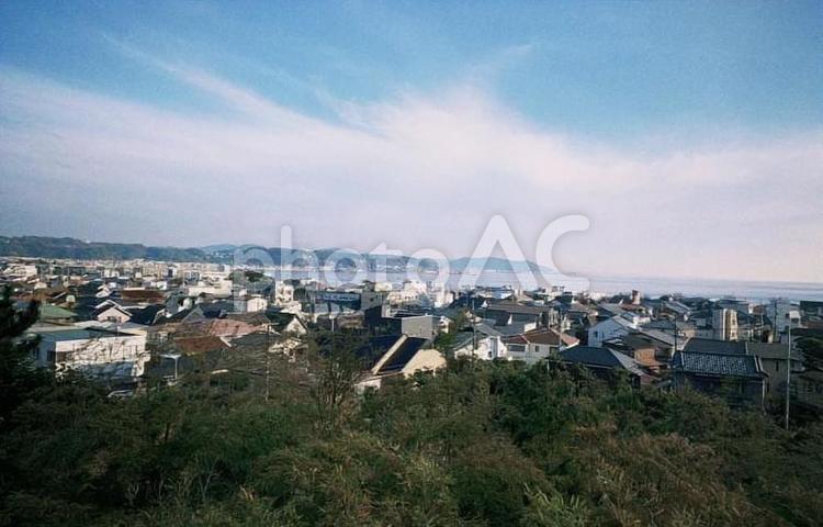 長谷寺からの風景 鎌倉市,鎌倉,長谷寺の写真素材