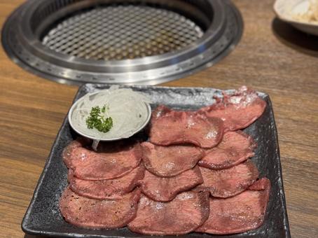 タン塩 タン塩 焼肉,タン塩,塩タンの写真素材
