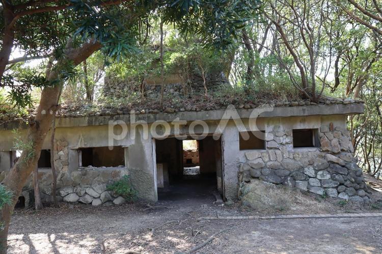 友が島の軍事連絡基地 友が島,基地跡,連絡基地の写真素材