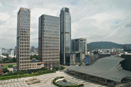 Photo, plaza, guangzhou, townscape, 