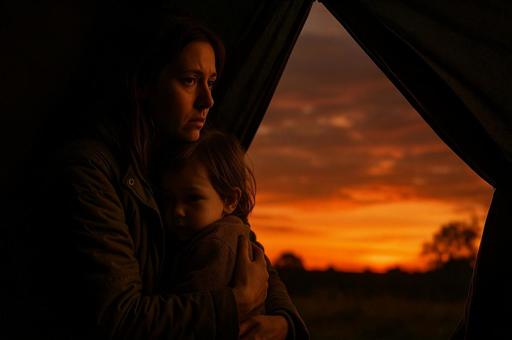 夕焼けの抱擁 夕焼けの抱擁の写真