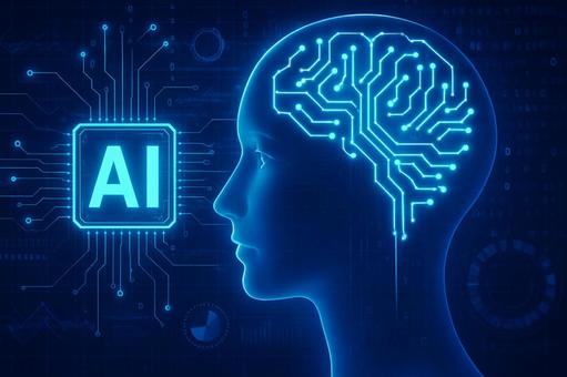 AIとデジタル脳イメージの写真