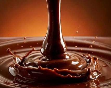 チョコレート色の液体 チョコレート色の液体の写真