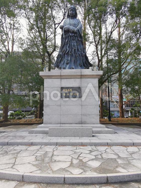 長崎　平和公園　原爆落下中心地 長崎,平和公園,原爆落下中心地の写真素材