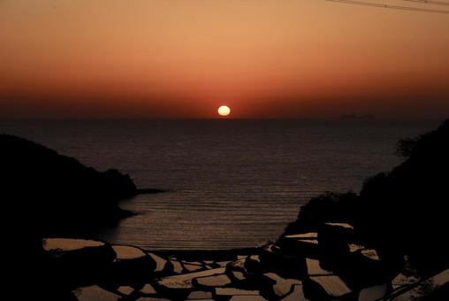 夕陽 夕陽の写真