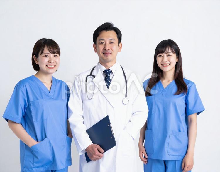 医師・看護師の医療チームのイメージ 医師,看護師,医療の写真素材