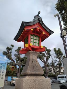 献灯 綱敷神社,綱敷神宮,綱敷さんの写真素材