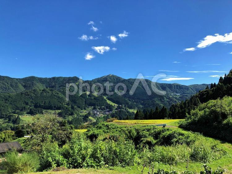 日本で最も美しい村－香美町小代06 香美町小代,村,山の写真素材