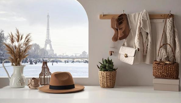 パリの風景の見える窓 パリの風景の見える窓の写真