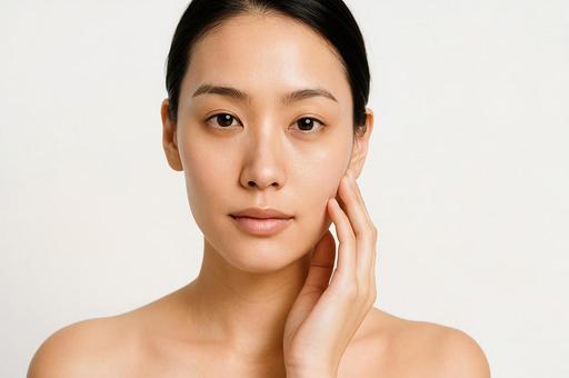 美しい素肌・スキンケアイメージ・美容女性 美しい素肌・スキンケアイメージ・美容女性の写真