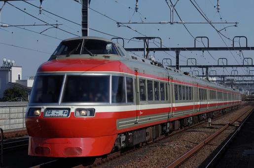 小田急ロマンスカーLSE ロマンスカー,特急,小田急電鉄の写真素材