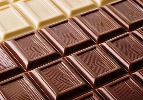 ホワイト&ミルクのチョコレンガ模様 ホワイト&ミルクのチョコレンガ模様の写真