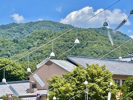 兵庫 出石焼き風鈴まつり 兵庫 出石焼き風鈴まつり 出石焼き風鈴,風鈴,白の写真素材