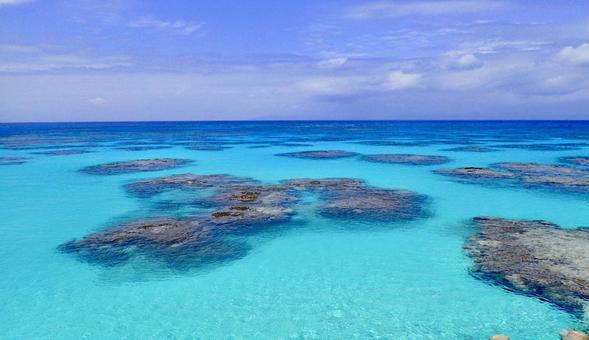 波照間島の海の写真
