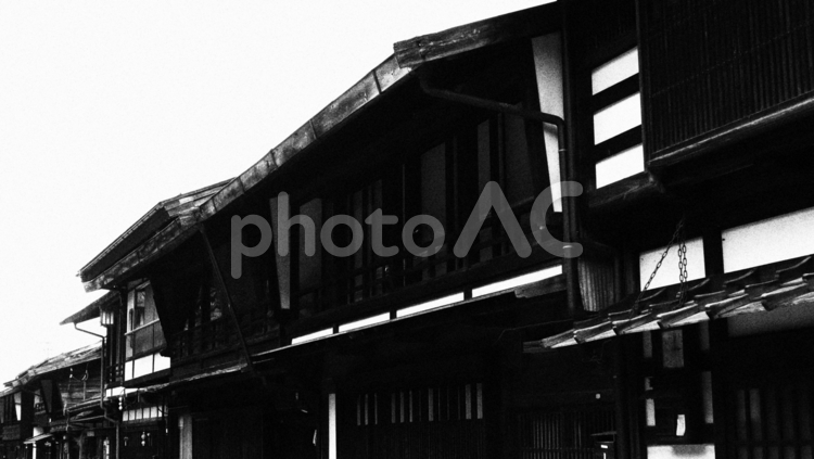 奈良井宿に深まる秋の気配を感じて 奈良井宿,秋,晩秋の写真素材