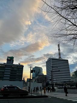 東京の夕暮れ 東京の夕暮れ 東京,夕暮れ,夕焼けの写真素材