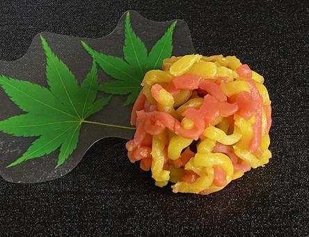秋の和菓子紅葉 秋の和菓子紅葉の写真