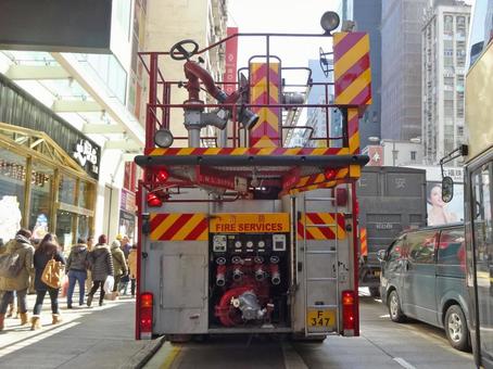 香港2016:九龍の消防車 2016 香港2016:九龍の消防車 2016 火事,火災,消防車の写真素材