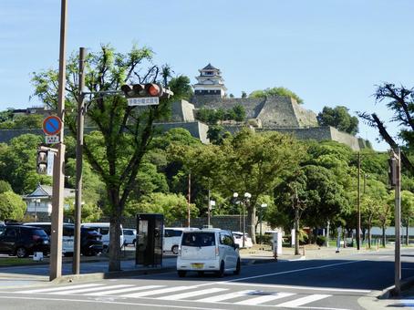 丸亀市亀山公園全景 丸亀市亀山公園全景の写真