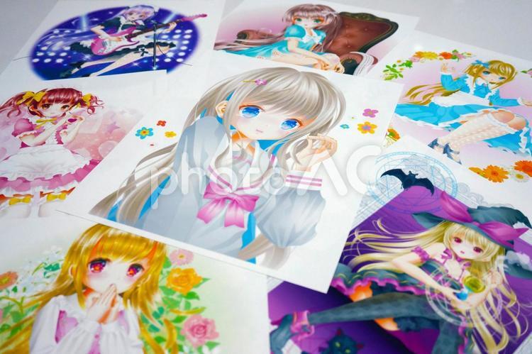 萌え美少女イラストの作例 萌え,キャラ,萌え絵の写真素材