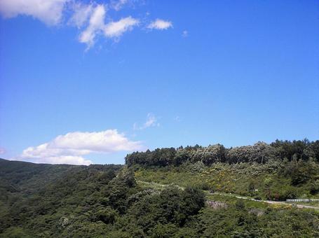 青空 山 青空 山の写真
