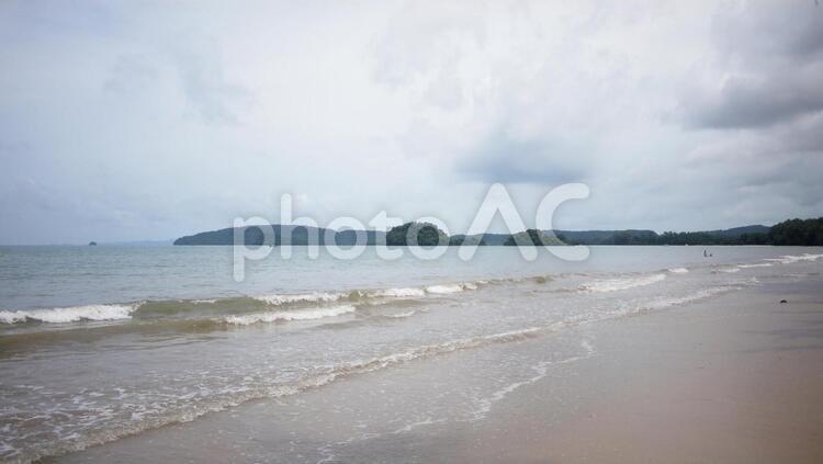 クラビ（タイのビーチリゾート）の砂浜 タイ,クラビ,ビーチの写真素材
