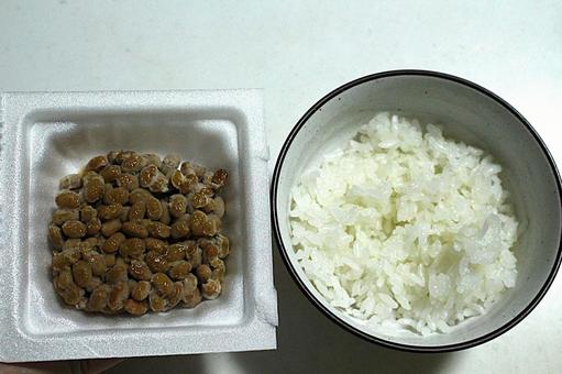 納豆とごはん 納豆とごはんの写真