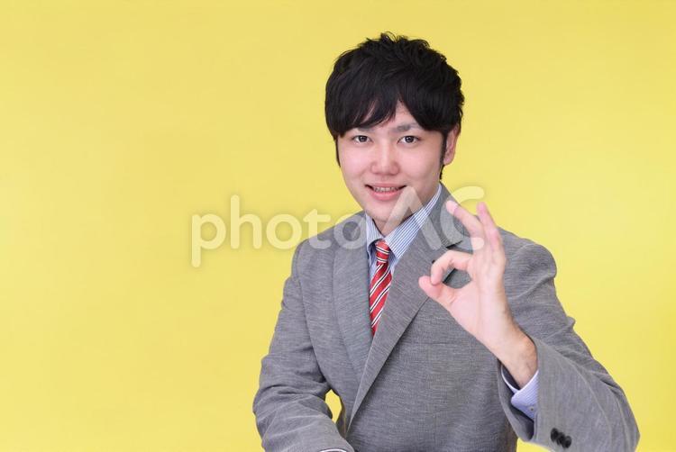 笑顔のビジネスマン 男性,ビジネス,ビジネスマンの写真素材