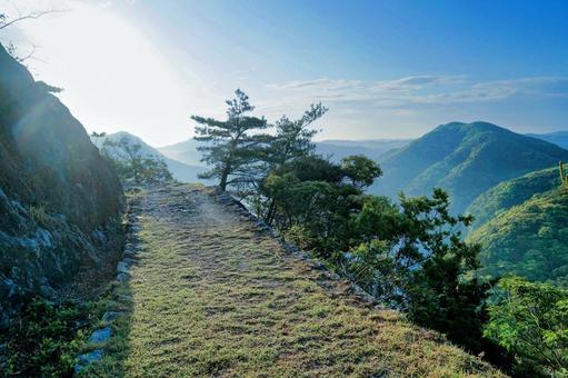 Photo, tsushima, kaneda castle ruins, historical site, 