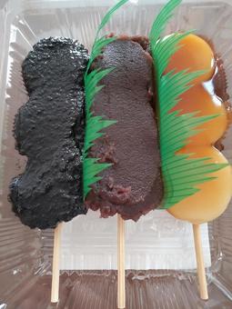 おだんご 3種 おだんご 3種の写真