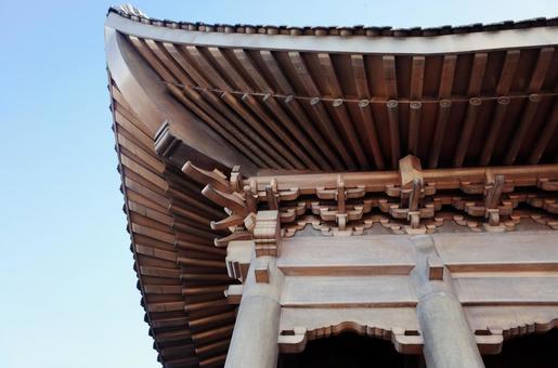 伝統的な中国仏教建築の屋根 伝統的な中国仏教建築の屋根 屋根,中国建築,仏教建築の写真素材