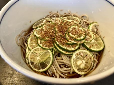 すだち蕎麦 すだち蕎麦 すだち蕎麦,すだち,蕎麦の写真素材