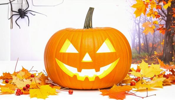 ジャック・オ・ランタン　ハロウィン飾りの写真