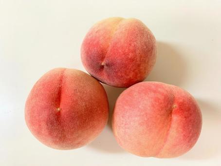Photo, peach, peaches, three, 