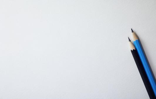 コピースペースと鉛筆 コピースペースと鉛筆 紙,白,白背景の写真素材