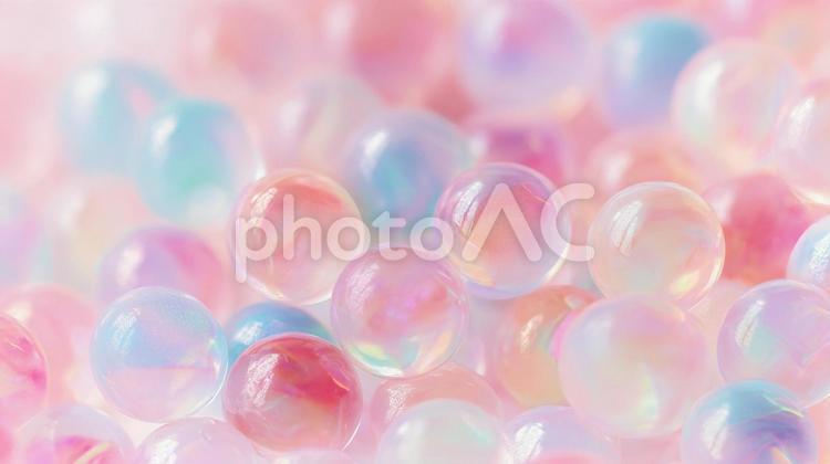 背景素材　優しい色合いのビー玉 背景,背景素材,ビー玉の写真素材