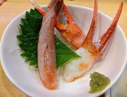 蟹の刺身 蟹の刺身 蟹,刺身,美味しいの写真素材