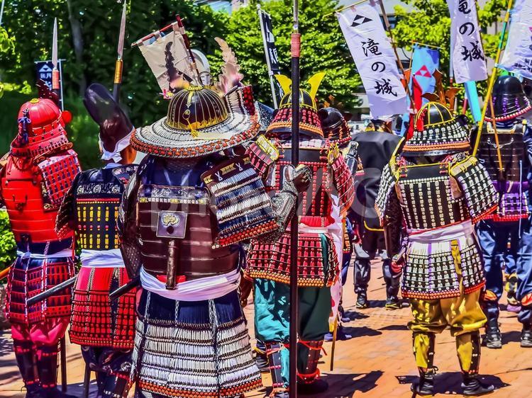 武者行列（Samurai） 兵,兵隊,剣の写真素材