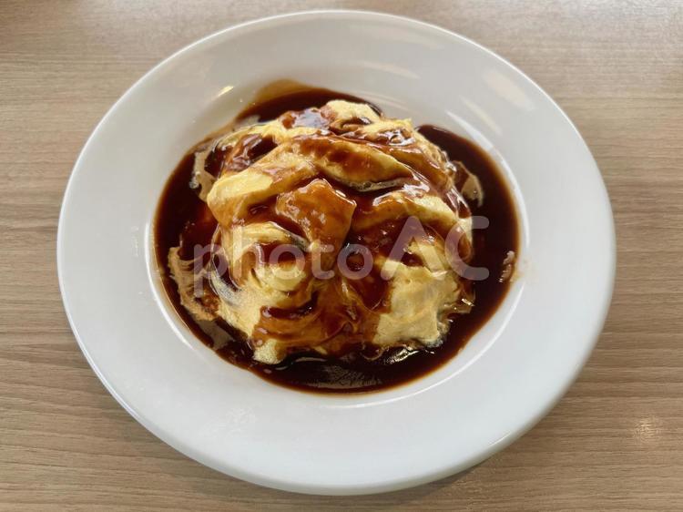 卵とチーズのオムライス オムライス,食事,卵の写真素材