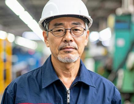 信頼のベテラン工場長 信頼のベテラン工場長の写真