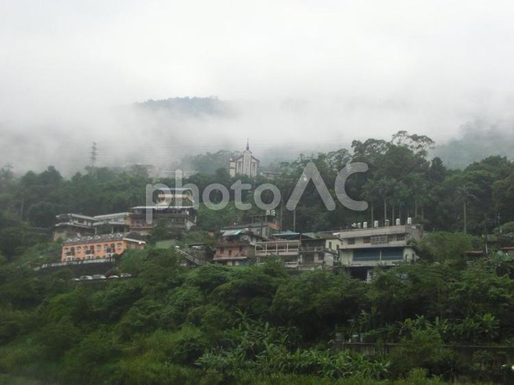 台湾の烏來にて 台湾,烏來,ウーライの写真素材