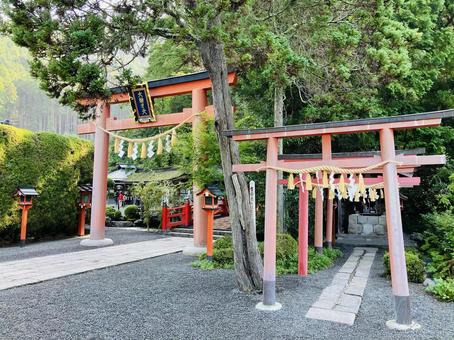 天河神社 一ノ鳥居 稲荷神社 天河神社 一ノ鳥居 稲荷神社 天河神社,天河大辨財天社,天河大弁財天社の写真素材
