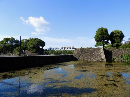 東京皇居外苑・祝田橋 祝田橋,日比谷濠,皇居の写真素材
