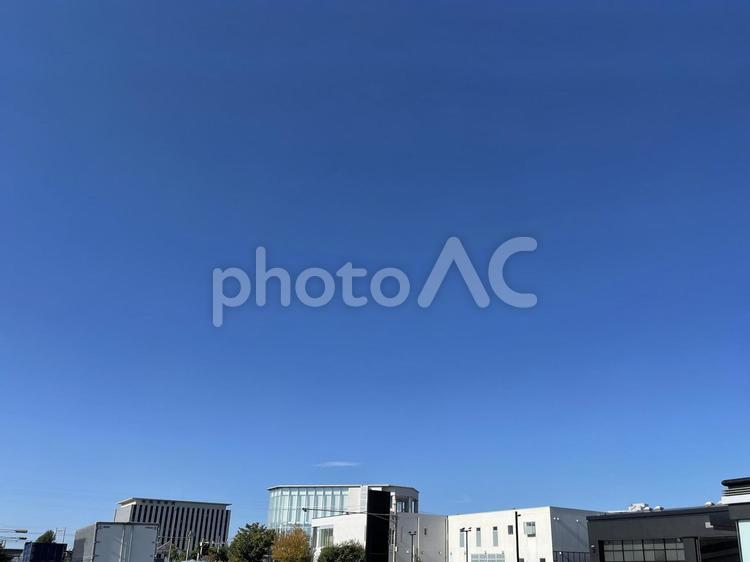 街並み風景　青空と建物 空,街並み,建物の写真素材